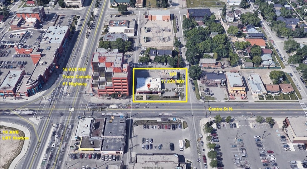 Centre Street / 17 AVE NW portefeuille de 2 biens à vendre sur LoopNet.fr - Aérien – Image 1 sur 2
