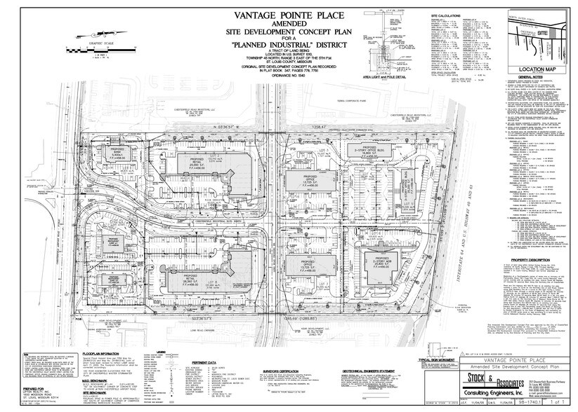 730 Long Road Crossing Dr, Chesterfield, MO à vendre - Plan de site – Image 2 sur 2