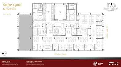 125 S Wacker Dr, Chicago, IL à louer Plan d’étage– Image 1 sur 1