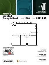 410 17th St, Denver, CO à louer Plan d’étage– Image 1 sur 2
