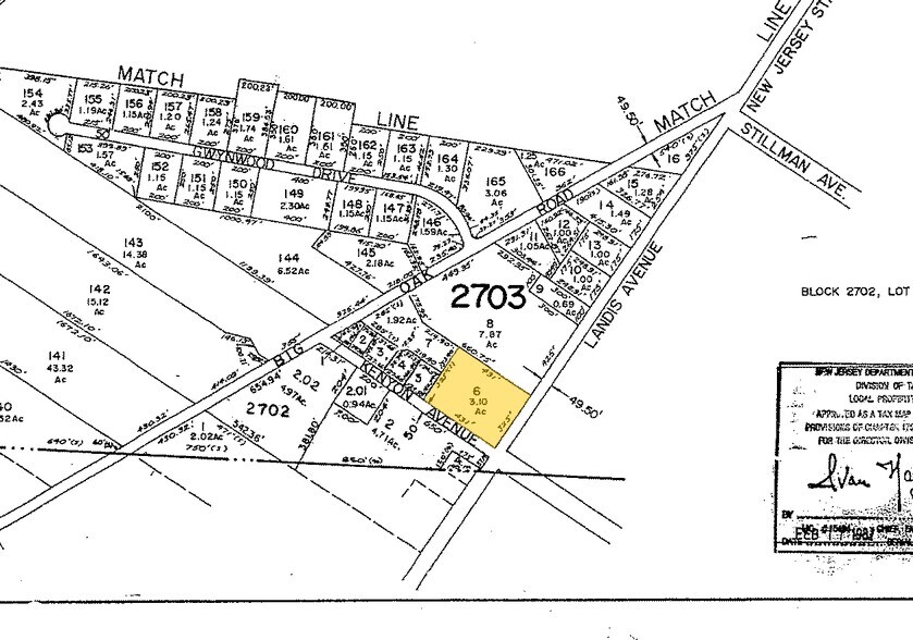 854-856 Landis Ave, Pittsgrove Township Salem, NJ à louer - Plan cadastral – Image 2 sur 23