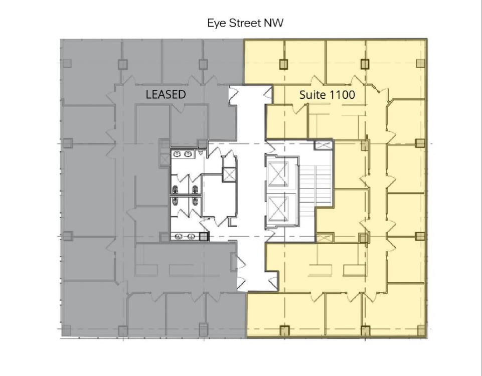 1444 I St NW, Washington, DC à louer Plan d’étage– Image 1 sur 1