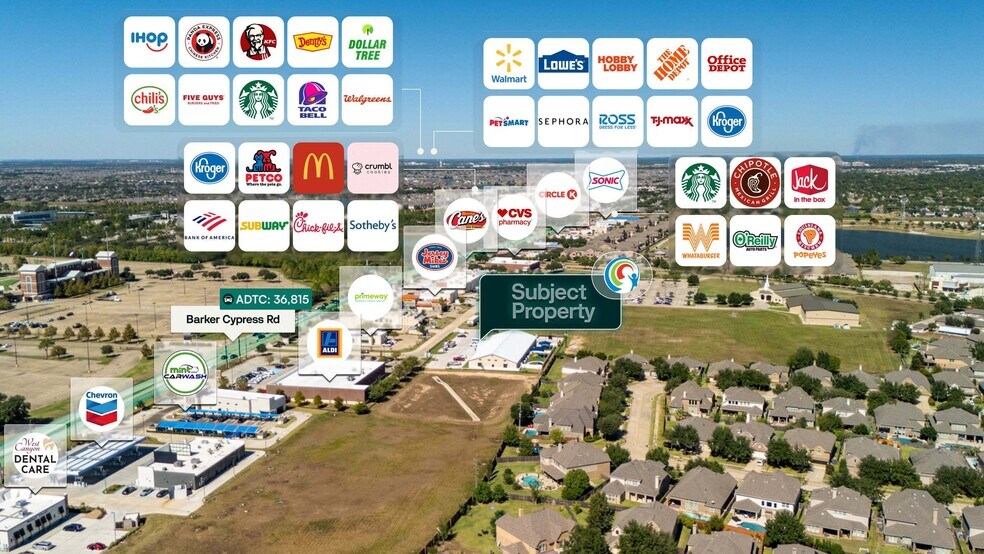 8878 Barker Cypress Rd, Cypress, TX à vendre - Aérien – Image 2 sur 2