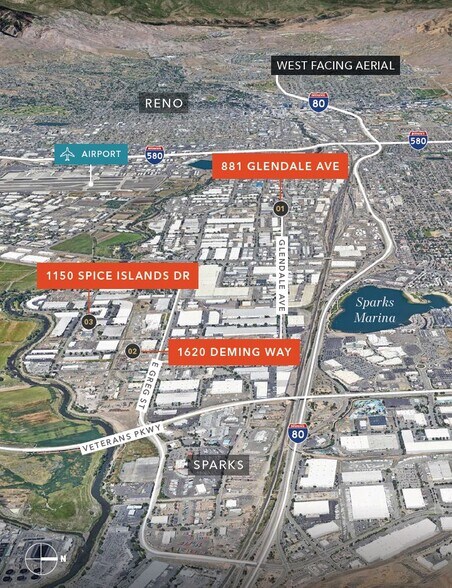 REO LLC - Sparks Industrial Portfolio portefeuille de 3 biens à vendre sur LoopNet.fr - Aérien – Image 1 sur 4