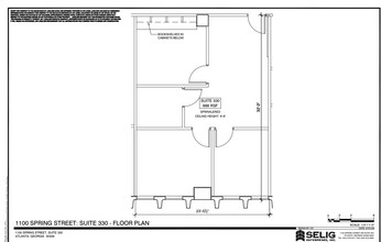 1100 Spring St NW, Atlanta, GA à louer Plan d’étage– Image 1 sur 1