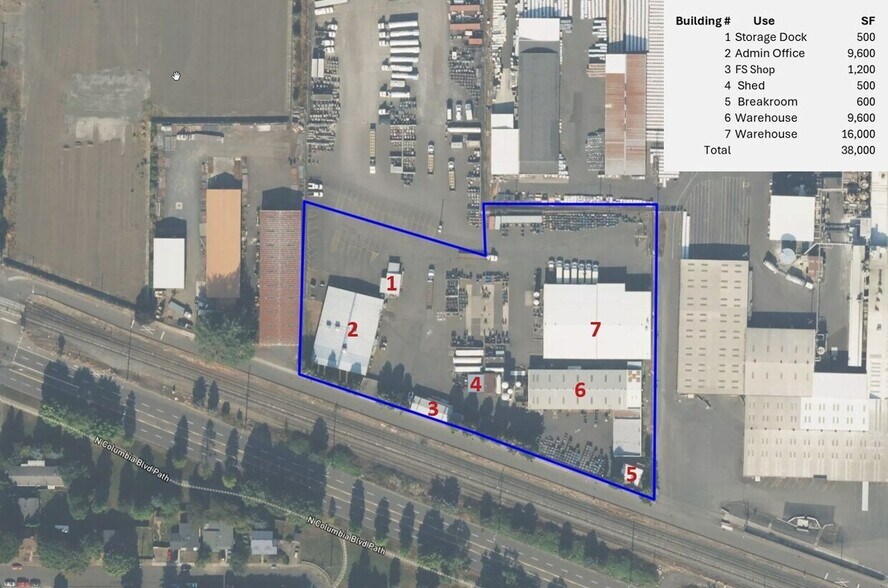 3411 N Columbia Blvd portefeuille de 7 biens à vendre sur LoopNet.fr - Photo de l’immeuble – Image 2 sur 2