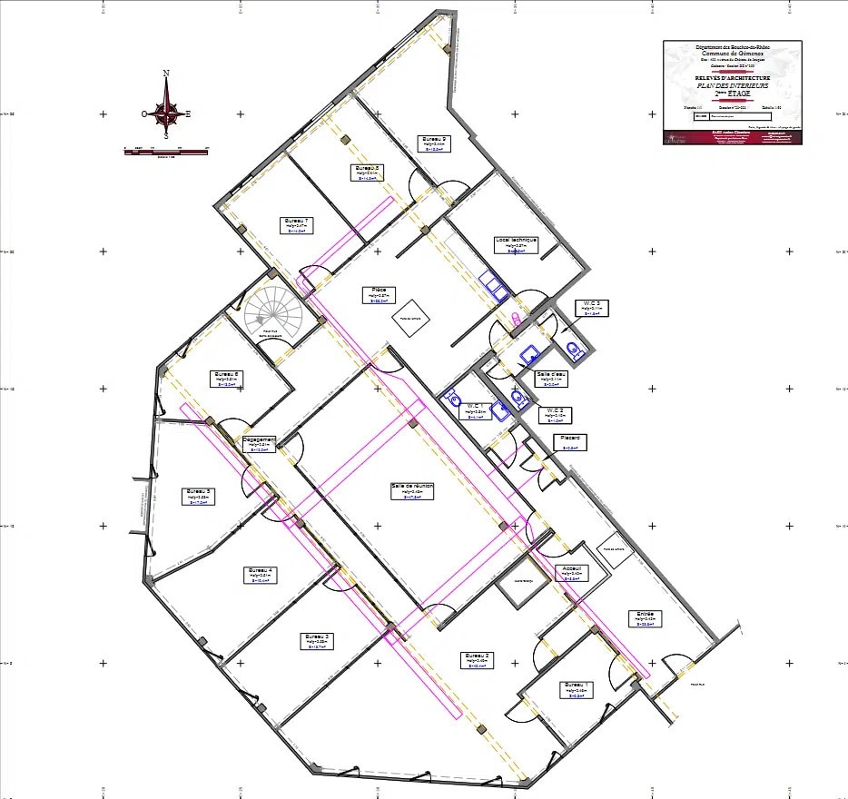 Bureau dans Aubagne à vendre Plan d’étage– Image 1 sur 5