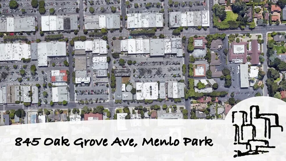 845 Oak Grove Ave, Menlo Park, CA à louer - Vidéo sur l’annonce professionnelle – Image 2 sur 9
