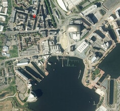 Mount Stuart Sq, Cardiff, VGL - Vue aérienne vue de carte