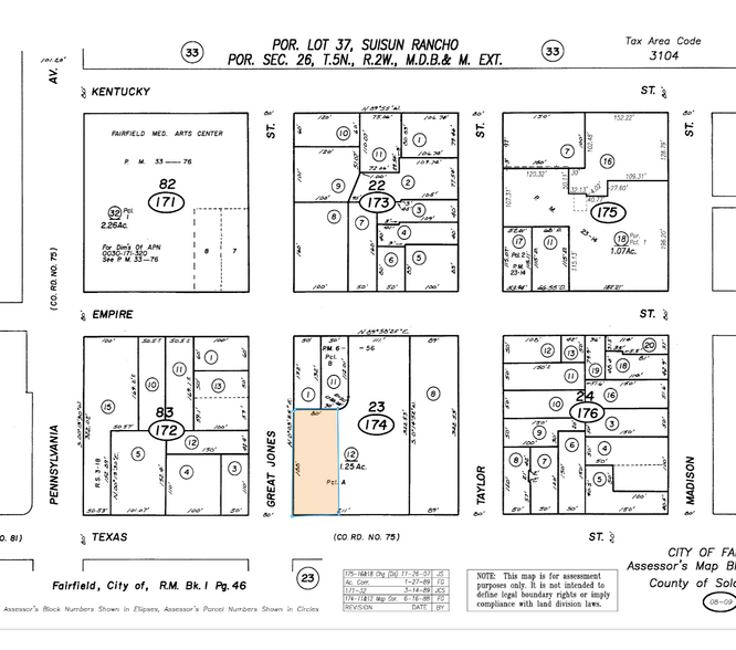810 Great Jones St, Fairfield, CA à vendre - Plan cadastral – Image 2 sur 2