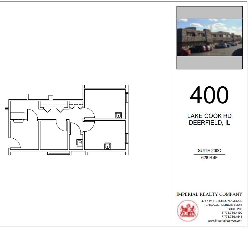 400 Lake Cook Rd, Deerfield, IL à louer Plan d’étage– Image 1 sur 5