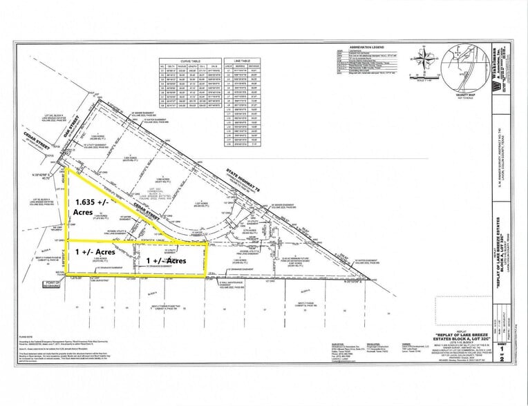 Cedar St., Lavon, TX à vendre - Plan cadastral – Image 2 sur 4