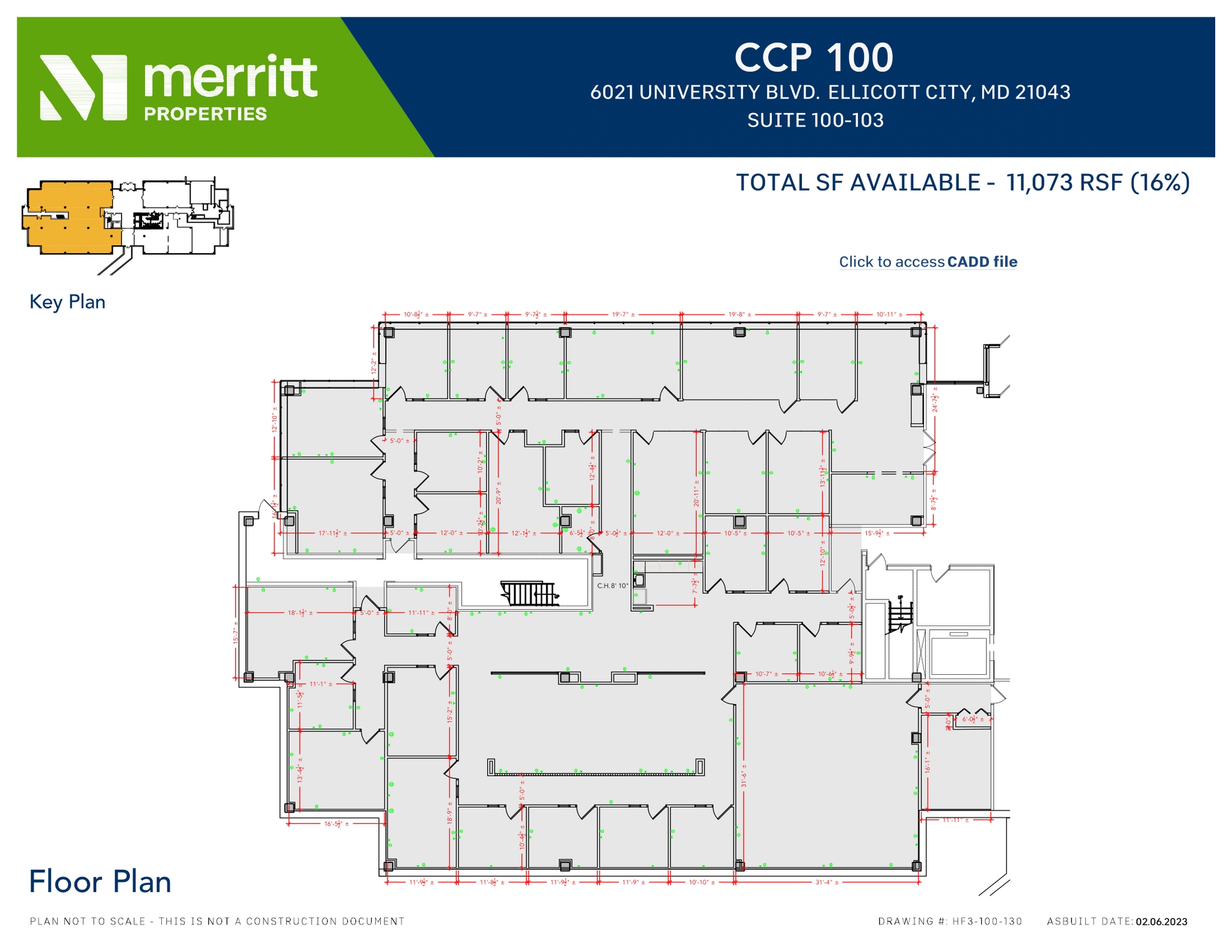 6010 University Blvd, Ellicott City, MD à louer Plan d’étage– Image 1 sur 1