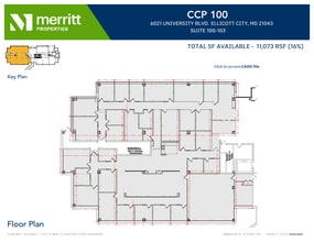 6010 University Blvd, Ellicott City, MD à louer Plan d’étage– Image 1 sur 1