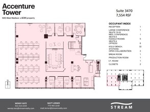 500 W Madison St, Chicago, IL à louer Plan d’étage– Image 1 sur 1