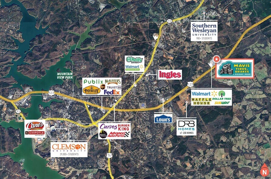 1277 Eighteen Mile Rd, Central, SC à vendre - Photo de l’immeuble – Image 2 sur 4