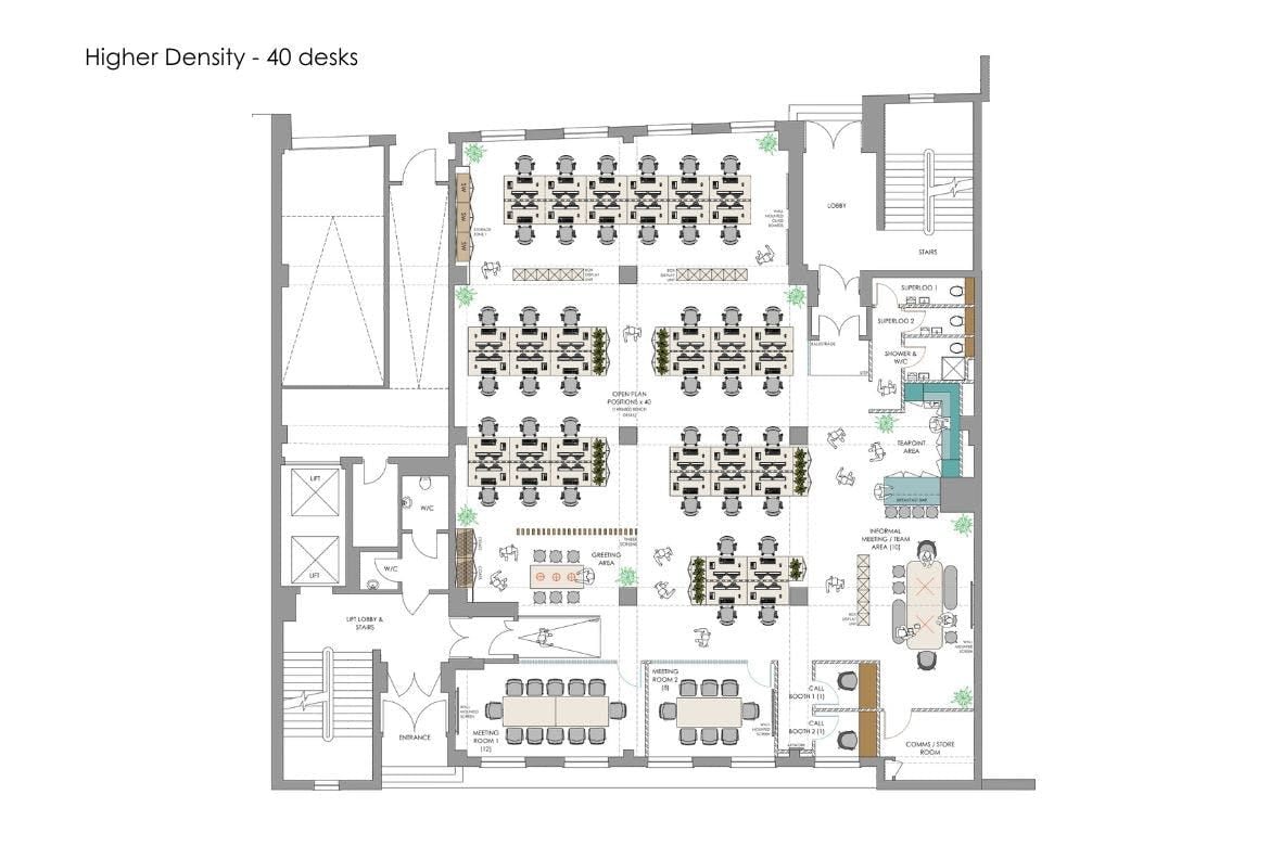 63 Gee St, Londres à louer Plan d’étage– Image 1 sur 2