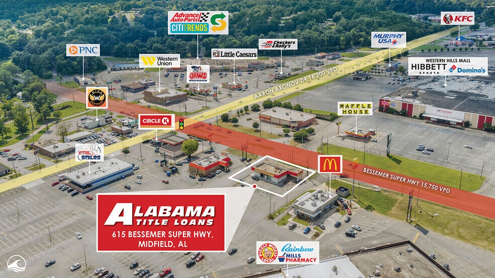 615 Bessemer Super Hwy, Midfield, AL à vendre - Photo de l’immeuble – Image 2 sur 4