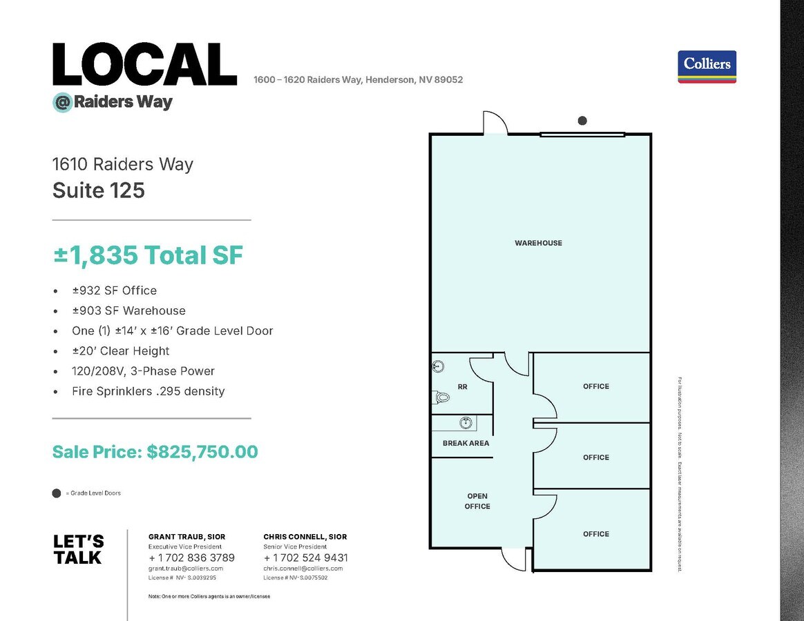 1610 Raiders Way, Henderson, NV 89052 - Lot 125 - - Plan d’étage - Image 1 of 1
