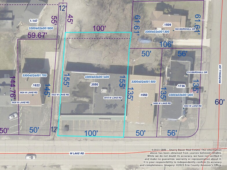 3412-3418 W Lake Rd, Erie, PA à vendre - Plan cadastral – Image 3 sur 21