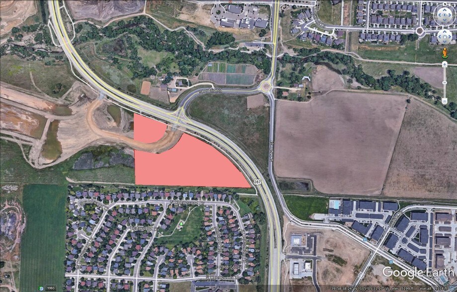 Hwy 287 & Trails At Coal Creek Drive, Lafayette, CO à vendre - Aérien – Image 3 sur 3