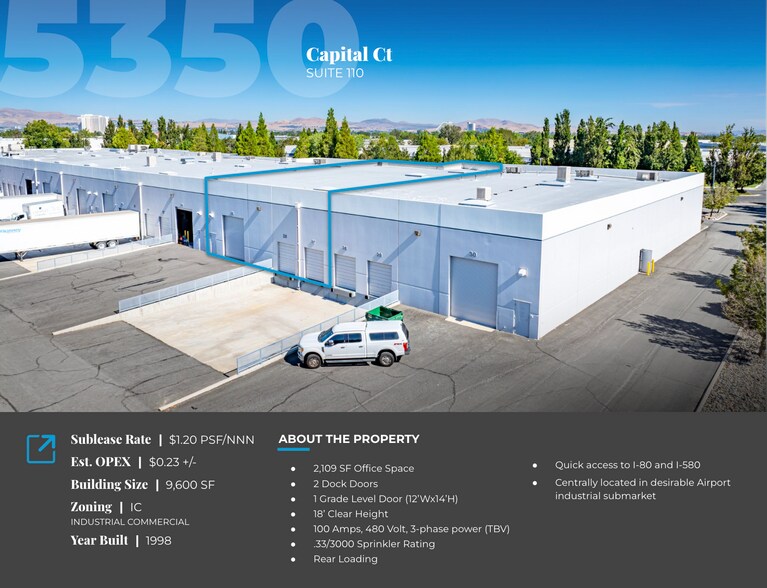 5350 Capital Ct, Reno, NV à louer - Photo de l’immeuble – Image 2 sur 9
