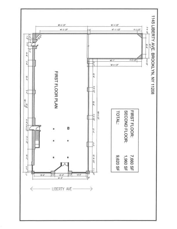 1145 Liberty Ave, Brooklyn, NY à louer Plan d’étage– Image 1 sur 1