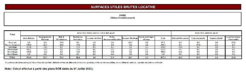 Bureau dans Paris à vendre - Plan d’étage – Image 3 sur 9