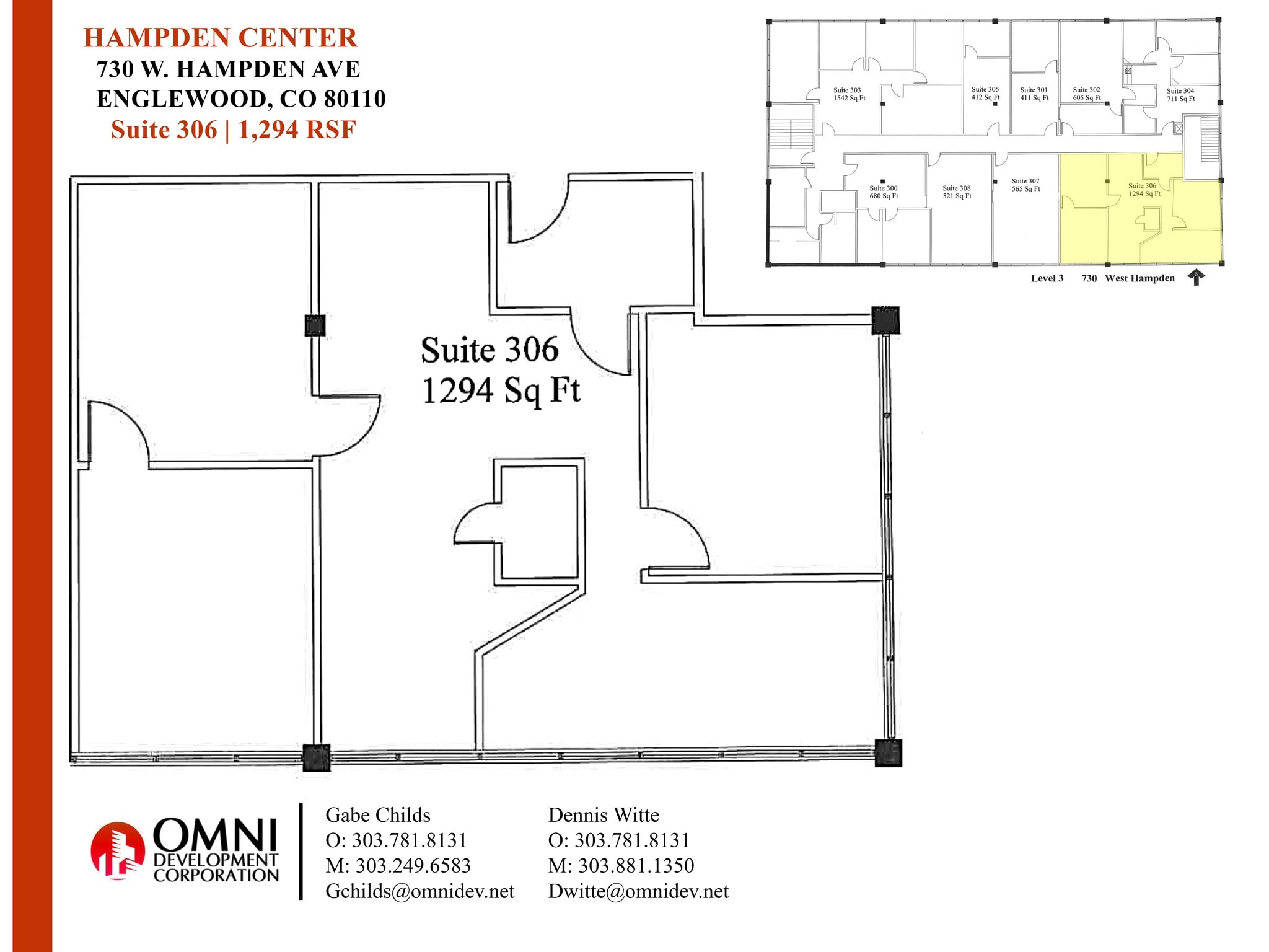 750 W Hampden Ave, Englewood, CO à louer Plan de site– Image 1 sur 1