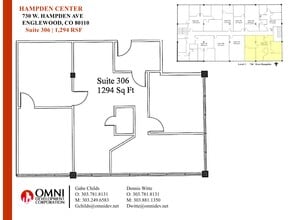 750 W Hampden Ave, Englewood, CO à louer Plan de site– Image 1 sur 1