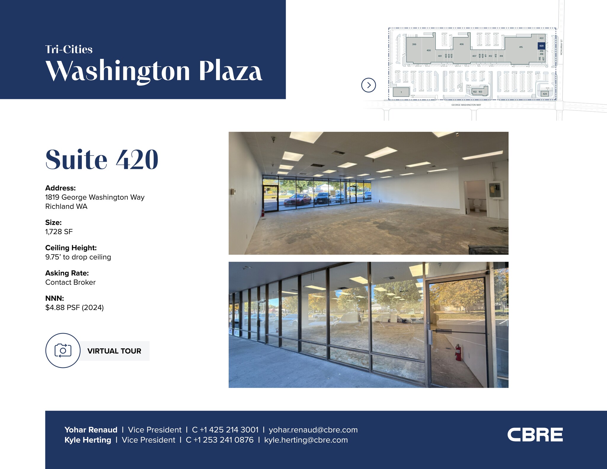 1753-1823 George Washington Way, Richland, WA à louer Plan de site– Image 1 sur 1