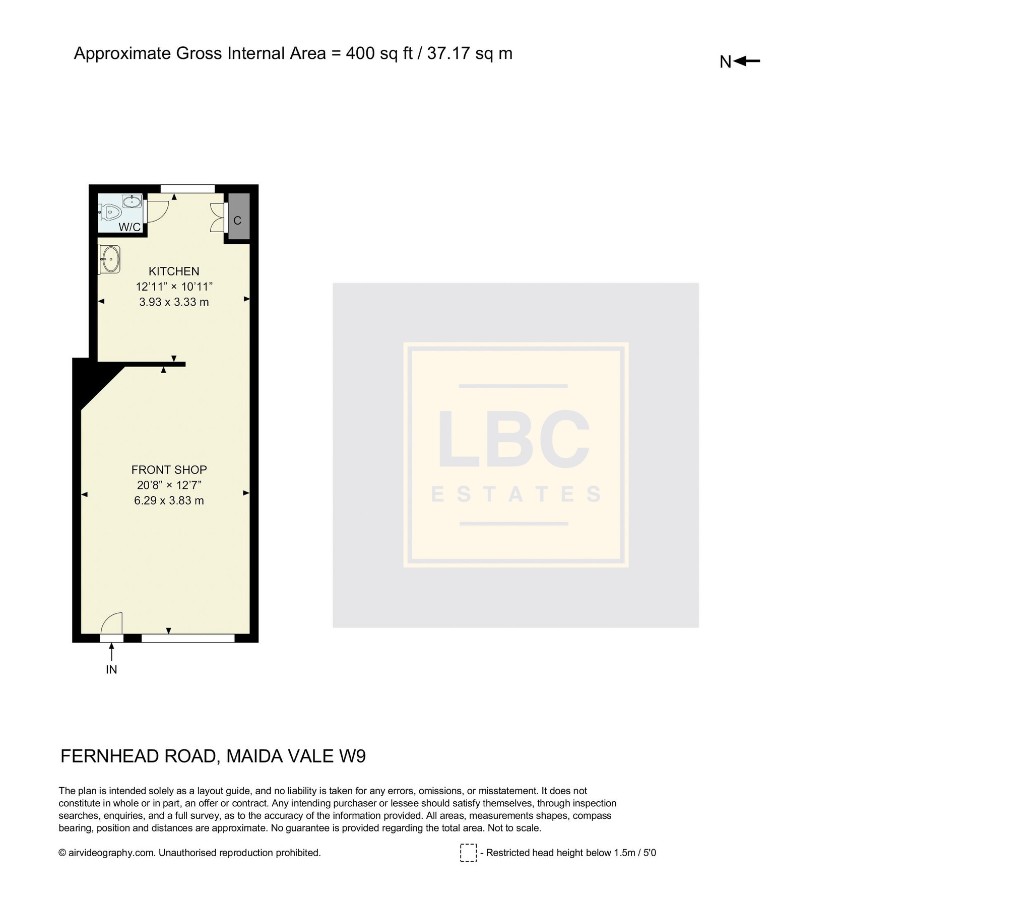69 Fernhead Rd, Londres à louer Plan d’étage– Image 1 sur 1