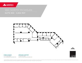 980 N Michigan Ave, Chicago, IL à louer Plan d’étage– Image 1 sur 1