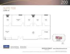 200 E Broward Blvd, Fort Lauderdale, FL à louer Plan d’étage– Image 1 sur 2