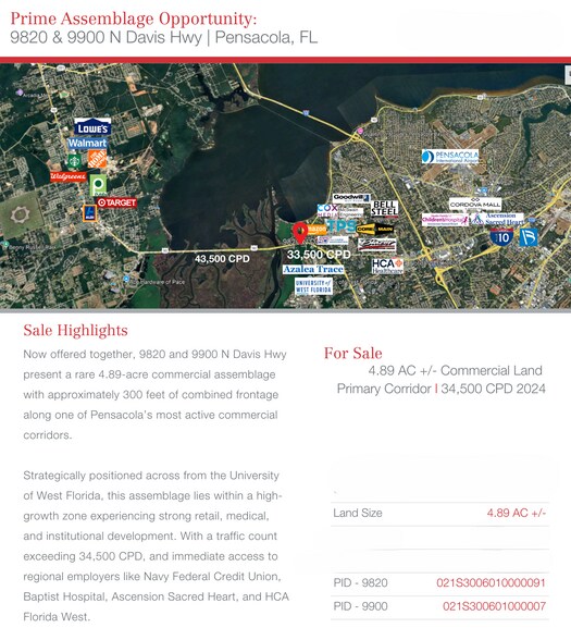 9820 9900 Davis Hwy, Pensacola, FL à vendre - Photo de l’immeuble – Image 3 sur 5