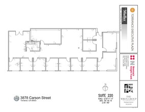 3848 W Carson St, Torrance, CA à louer Plan d’étage– Image 1 sur 1