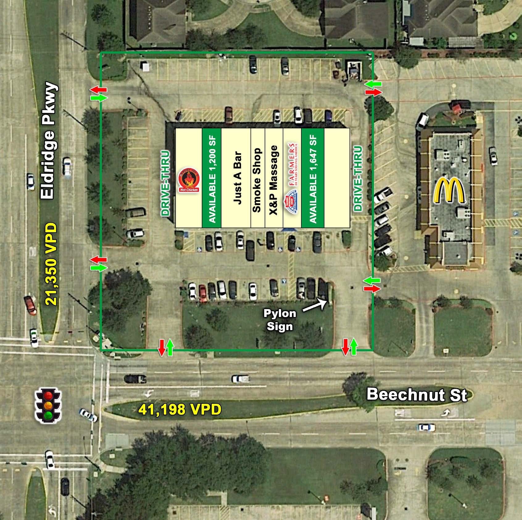 13548 Beechnut St, Houston, TX à louer Plan de site– Image 1 sur 1