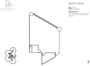 402 W Broadway, San Diego, CA à louer Plan d’étage– Image 1 sur 2