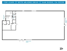 8070 Arjons Dr, San Diego, CA à louer Plan d’étage– Image 2 sur 2