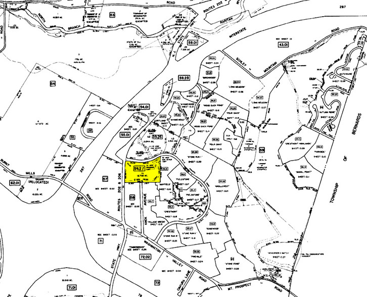 400-470 US Highway 202/206 Dr, Bedminster, NJ à louer - Plan cadastral – Image 3 sur 3
