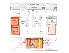 2900 Walnut Hill Ln, Dallas, TX à louer Plan de site– Image 2 sur 8