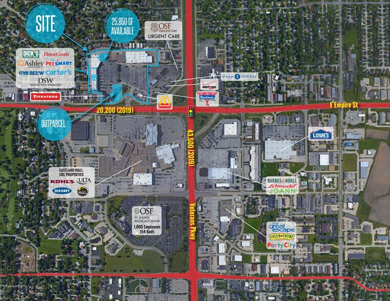 1500 E Empire St, Bloomington, IL à louer - Photo de l’immeuble – Image 2 sur 5