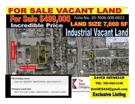 LAND BETWEEN NW 27 AVE AND NW 68 STREET MIAMI - Immobilier d'entreprise