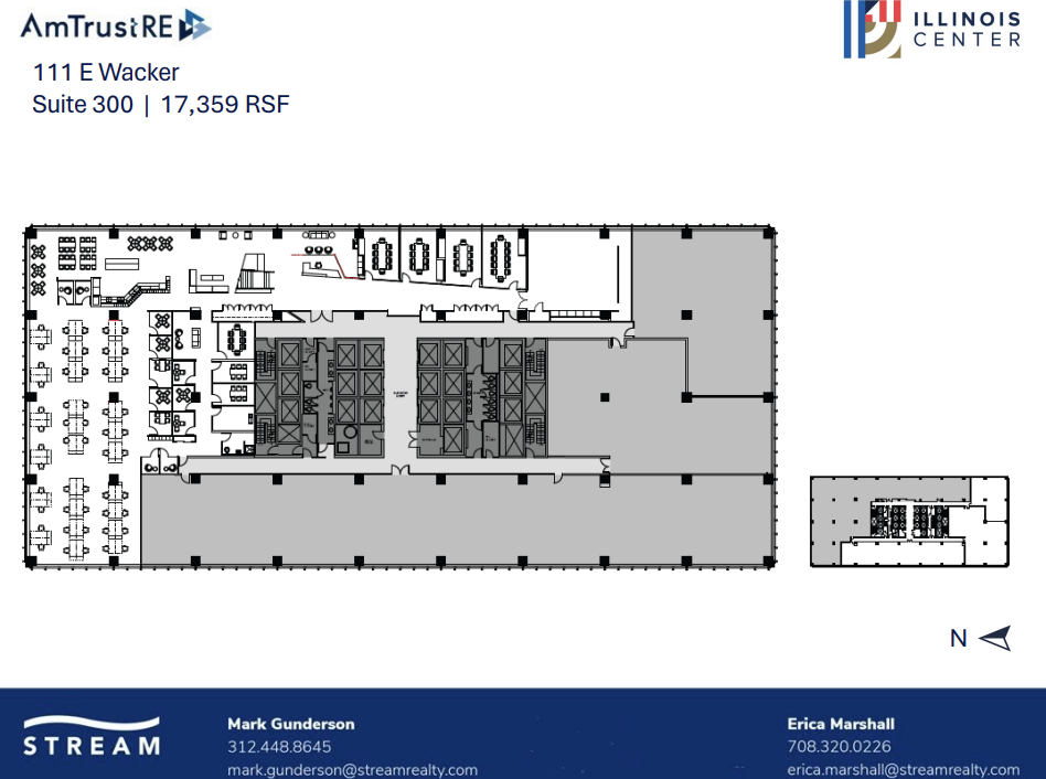 111 E Wacker Dr, Chicago, IL à louer Plan d’étage– Image 1 sur 1