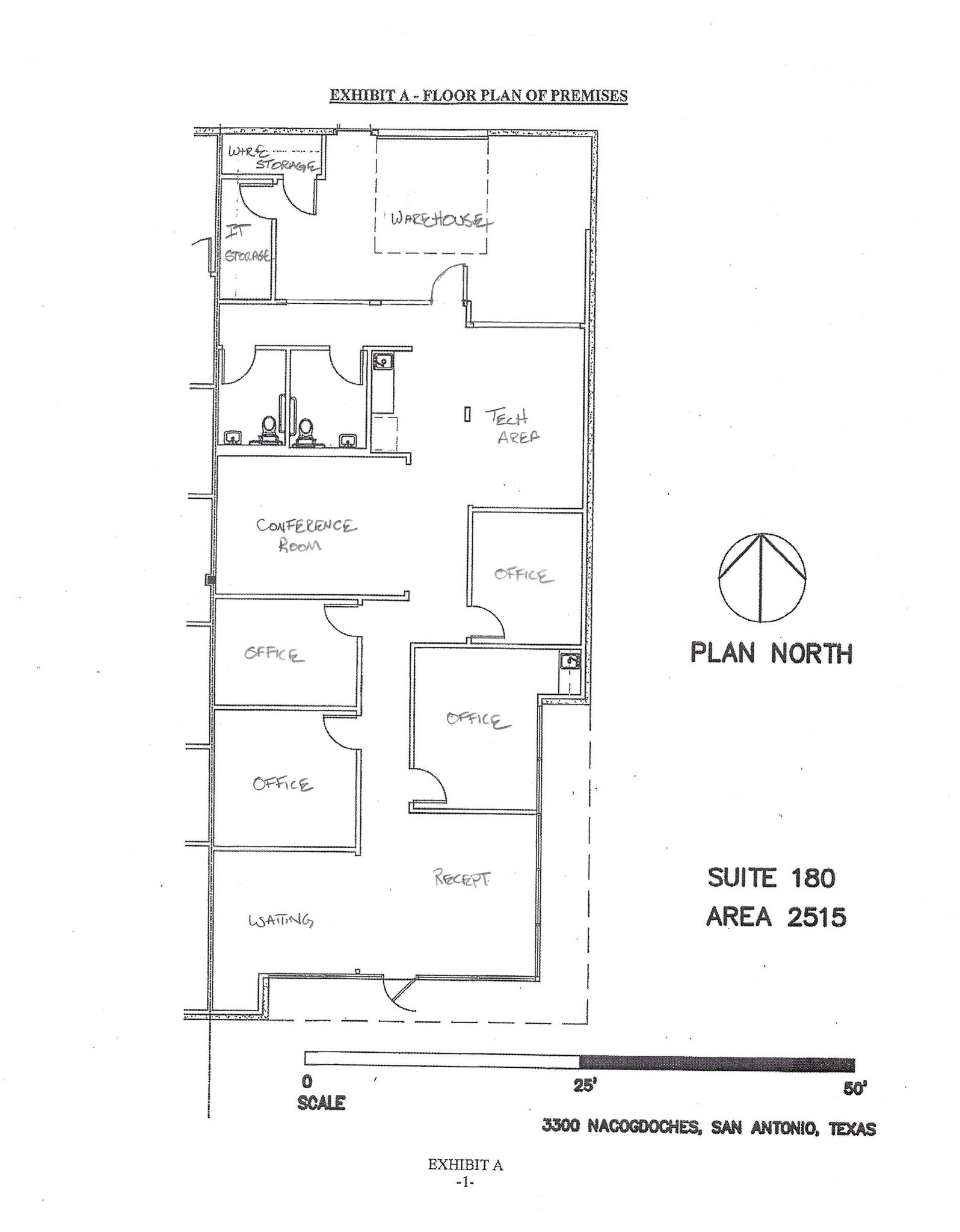3300 Nacogdoches Rd, San Antonio, TX à louer Plan d’étage– Image 1 sur 1