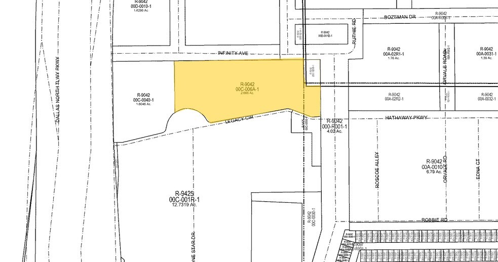 5851 Legacy Cir, Plano, TX à louer - Plan cadastral – Image 2 sur 10