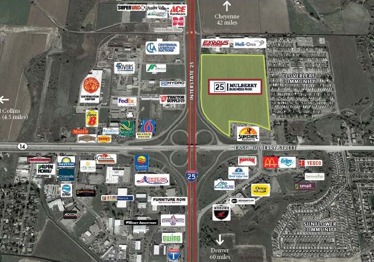 NEC of I-25 & Mulberry Street, Fort Collins, CO à vendre - Photo principale – Image 1 sur 1