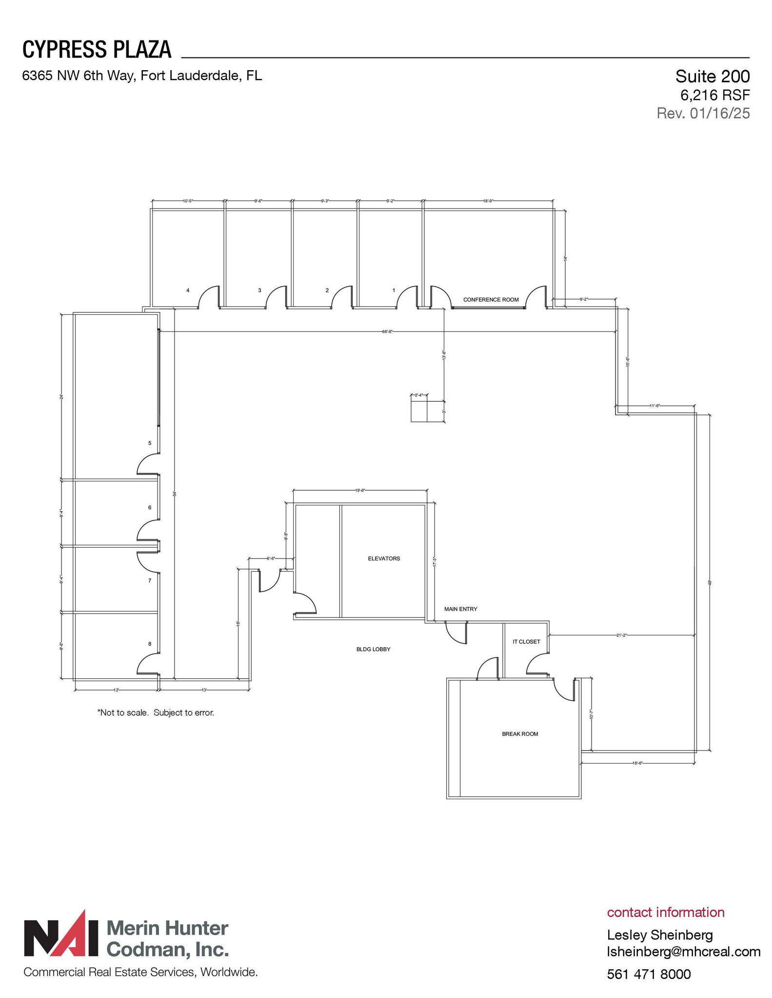 6365 NW 6th Way, Fort Lauderdale, FL à louer Plan d’étage– Image 1 sur 6