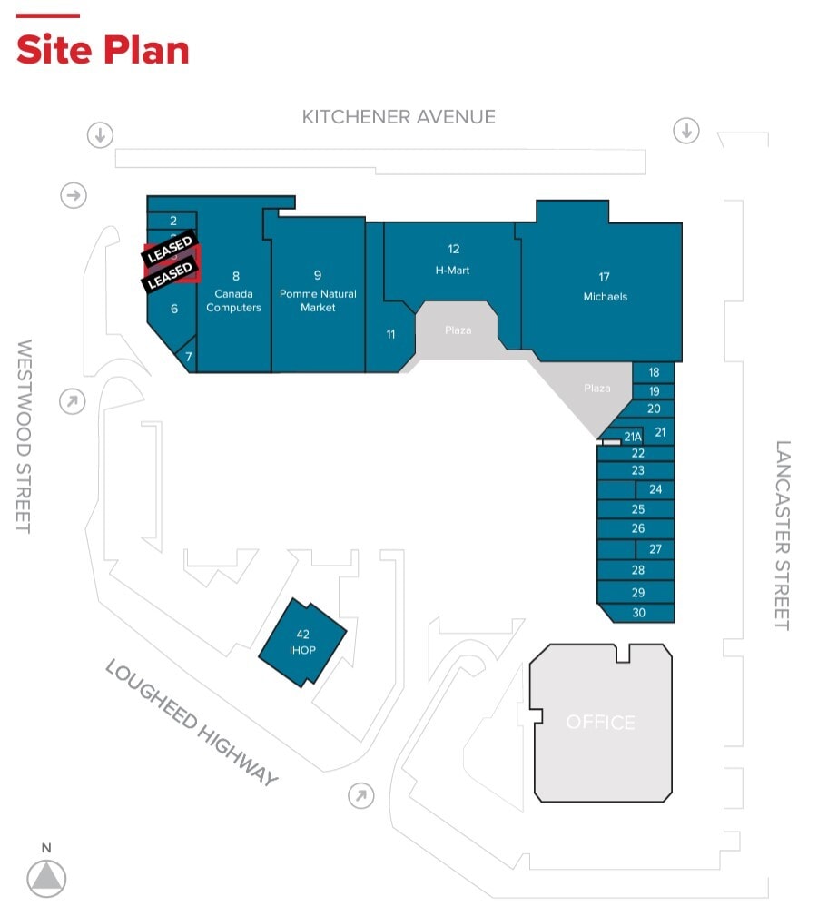 2755 Lougheed Hwy, Port Coquitlam, BC à louer Plan de site– Image 1 sur 2