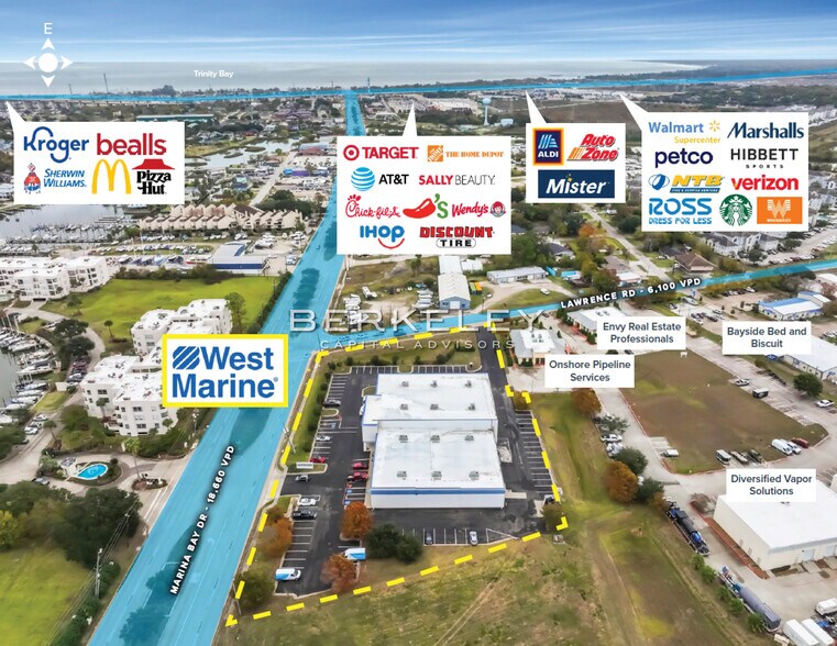 1401 Marina Bay Dr, Kemah, TX à vendre - Photo de l’immeuble – Image 3 sur 6